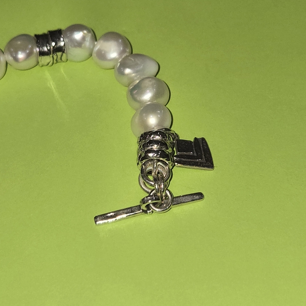 Silpada Vintage and Retired  FRESHWATER PEARL bracelet B1439 - Picture 6 of 7